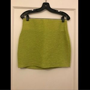 BCBGeneration Neon Green Mini Skirt - Size M
